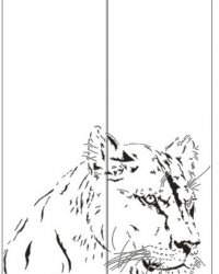 Пескоструйный рисунок животные 191